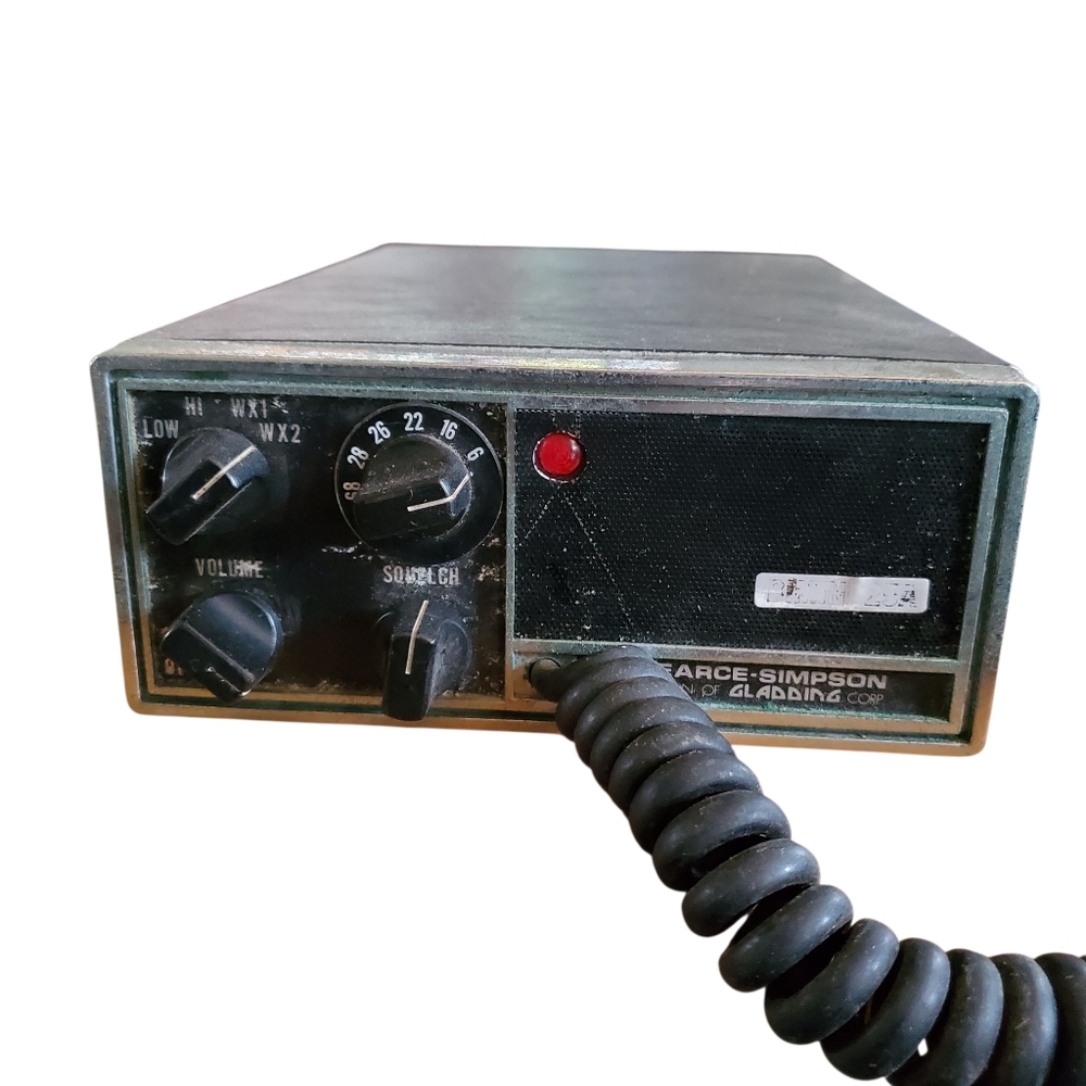 Vintage Pearce-Simpson Vintage PeaGladding 25 VHF Marine FM Radiophone. UNTESTED
